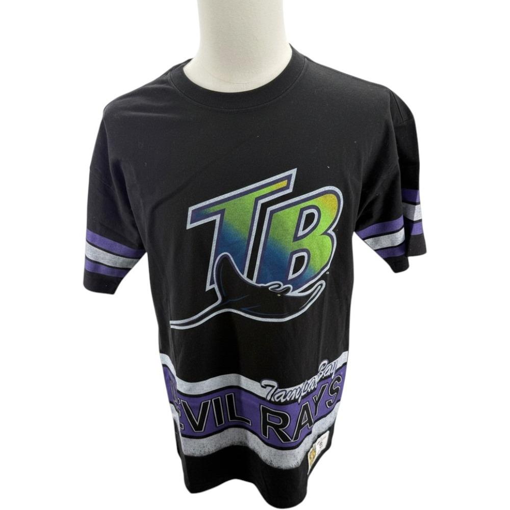 Mitchell & Ness Tampa Bay Rays Cooperstown Collection Retro Logo Small Mens NEW